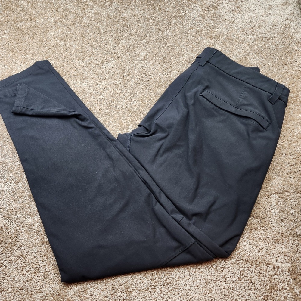 Lululemon Commission Slim Fit Pants Mens 30 Black Technical Chino Stretch